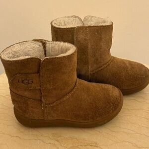 UGG Tan Shearling-Lined Boots